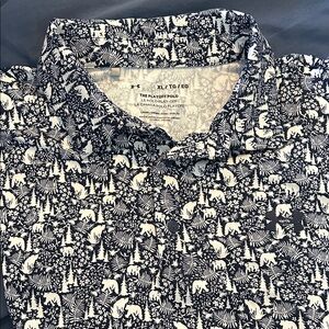 Under Armour navy/white polo